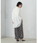 バックデザイン　ニュアンス　オーバーサイズシャツ