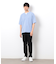 半袖 フェイクレイヤード キーネックＴシャツ