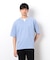 半袖 フェイクレイヤード キーネックＴシャツ