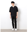 半袖 フェイクレイヤード キーネックＴシャツ