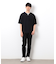 半袖 フェイクレイヤード キーネックＴシャツ