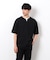 半袖 フェイクレイヤード キーネックＴシャツ