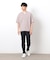 半袖 フェイクレイヤード キーネックＴシャツ