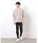 半袖 フェイクレイヤード キーネックＴシャツ