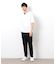 半袖 フェイクレイヤード キーネックＴシャツ