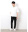 半袖 フェイクレイヤード キーネックＴシャツ