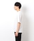 半袖 フェイクレイヤード キーネックＴシャツ