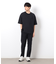 【セットアップ対応】リネンライク ポリエステル テーパードパンツ