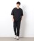 【セットアップ対応】リネンライク ポリエステル テーパードパンツ