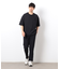 【セットアップ対応】リネンライク ポリエステル テーパードパンツ