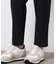 【セットアップ対応】リネンライク ポリエステル テーパードパンツ