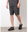 【セットアップ対応】リネンライク ポリエステル ショートパンツ