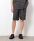 【セットアップ対応】リネンライク ポリエステル ショートパンツ