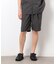 【セットアップ対応】リネンライク ポリエステル ショートパンツ