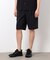 【セットアップ対応】リネンライク ポリエステル ショートパンツ