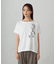 水彩タッチインクジェット箔スタッズ付きＴシャツ