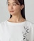 水彩タッチインクジェット箔スタッズ付きＴシャツ