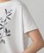 水彩タッチインクジェット箔スタッズ付きＴシャツ