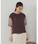 チュールレイヤード ドロストTシャツ