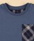 ワッシャーチェック使い 半袖Tシャツ(ベビーサイズ)