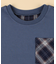 ワッシャーチェック使い 半袖Tシャツ(ベビーサイズ)