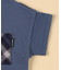 ワッシャーチェック使い 半袖Tシャツ(ベビーサイズ)