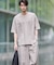 【セットアップ対応】ライトウエイト ポリエステル 布帛Ｔシャツ