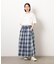 インディゴチェックスカート / セットアップ対応