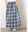 インディゴチェックスカート / セットアップ対応