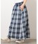 インディゴチェックスカート / セットアップ対応