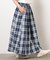 インディゴチェックスカート / セットアップ対応