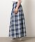 インディゴチェックスカート / セットアップ対応