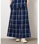 インディゴチェックスカート / セットアップ対応