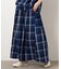 インディゴチェックスカート / セットアップ対応