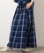 インディゴチェックスカート / セットアップ対応