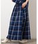インディゴチェックスカート / セットアップ対応