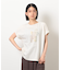 スタッズ 箔ライン付き プリントＴシャツ