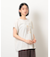 スタッズ 箔ライン付き プリントＴシャツ