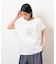 スタッズ 箔ライン付き プリントＴシャツ