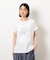 スタッズ 箔ライン付き プリントＴシャツ