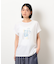 スタッズ 箔ライン付き プリントＴシャツ