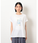スタッズ 箔ライン付き プリントＴシャツ