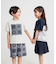 バンダナプリント 切り替え 2WAY Tシャツ