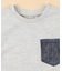 ヒッコリープリント使い 半袖Tシャツ(ベビーサイズ)