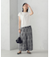 米沢織 シャーリングパンツ