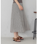 シフォンジョーゼット アシンメトリープリーツ スカート