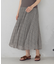 シフォンジョーゼット アシンメトリープリーツ スカート