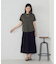 シフォンジョーゼット アシンメトリープリーツ スカート