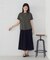 シフォンジョーゼット アシンメトリープリーツ スカート