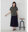 シフォンジョーゼット アシンメトリープリーツ スカート